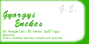 gyorgyi enekes business card